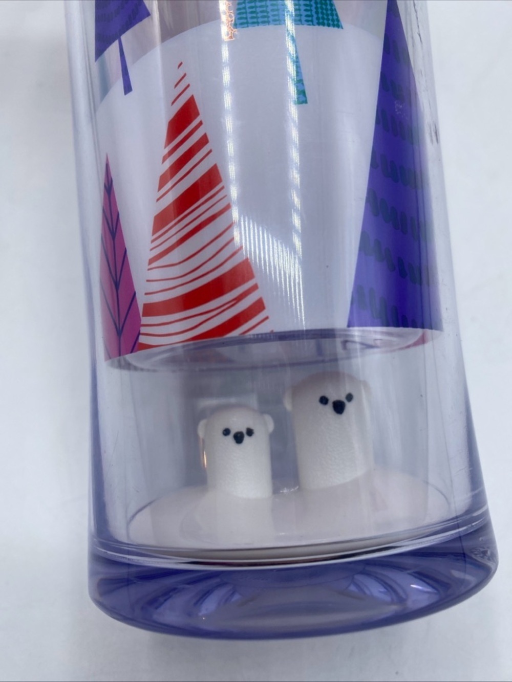 Starbucks Tumbler Holiday Edition 3D Polar Bears Winter Landscape Geometric Tre - Picture 2 of 7